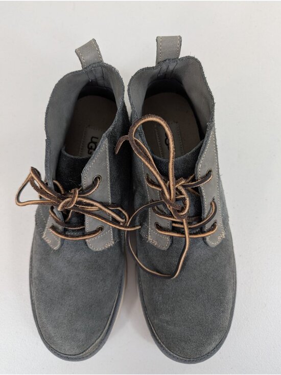 UGG Neumel unlined leather chukka boots in charcoal men\'s size 11 main image 6